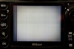 Nikon szare pasy na LCD nie działa wyświetlacz naprawa serwis Kraków